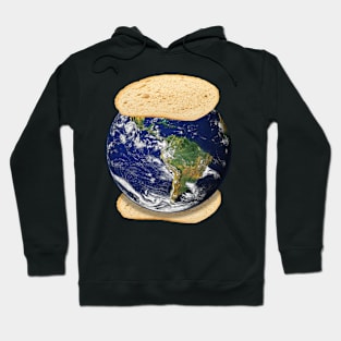 Earth Sandwich Funny Random Design Hoodie